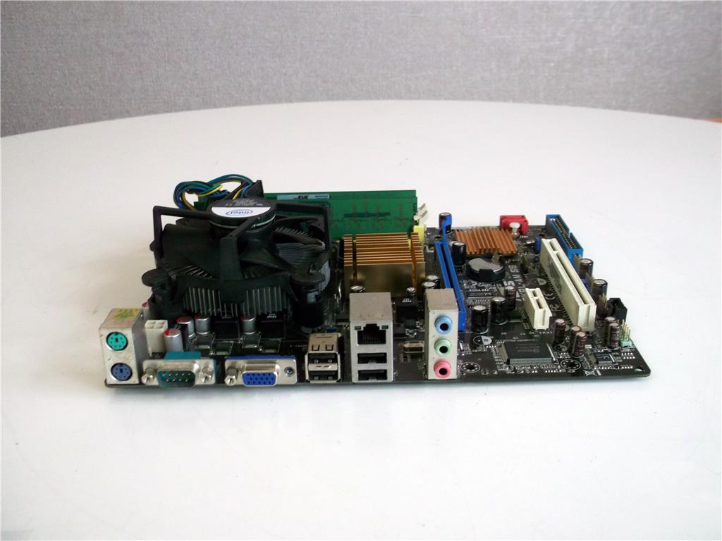 CARTE MÈRE P5KPL - AM + Core 2 Quad Q9300 + 4gb DDR2 800 NON ECC