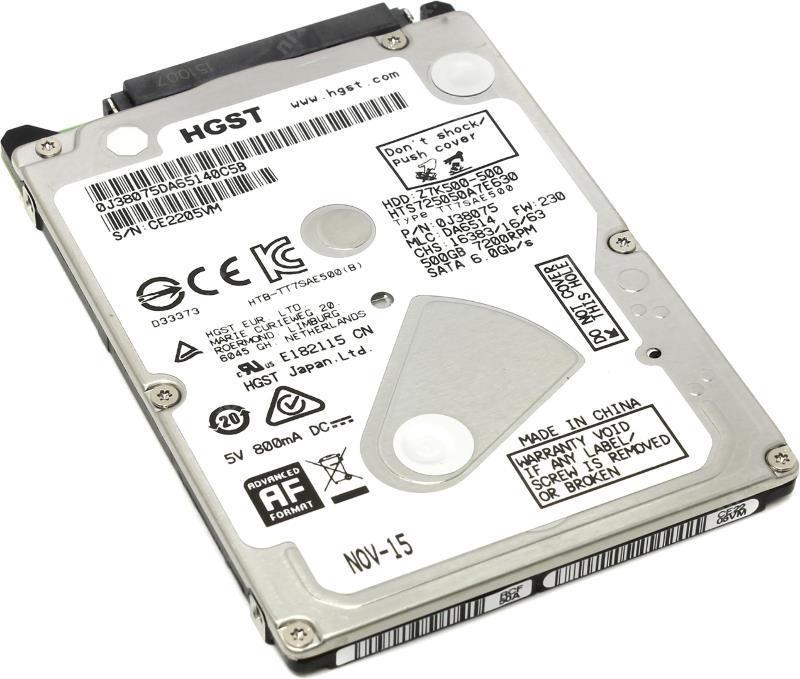 Disco Rigido Hgst 500Gb Sata 2.5'' 7200Rpm - Cyber Cash