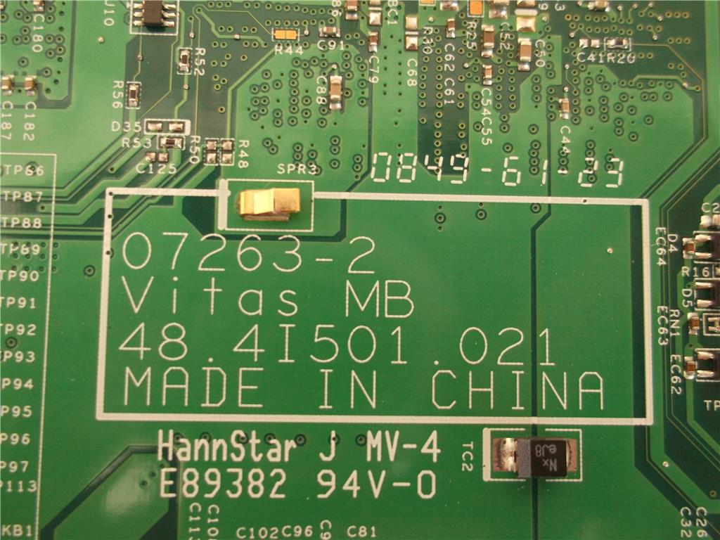 Carte Mère HP G60 / Compaq Presario CQ60 – Référence 498460‑001 – Pour Pièces (défectueuse)