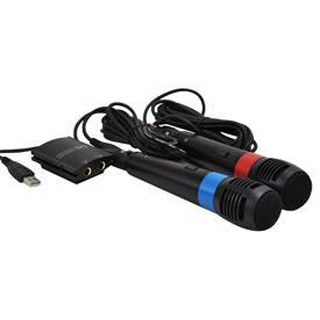 Conjunto Microphones + Adaptador PS2 Singstar