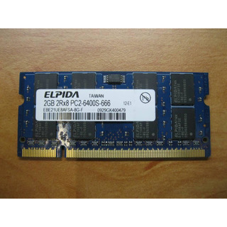 Memória Elpida 2GB DDR2 6400 800Mhz