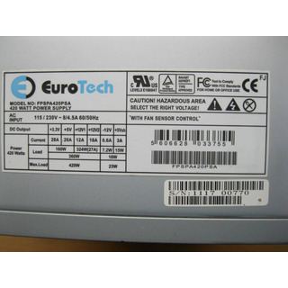 Fonte de Alimentação ATX 420W EuroTech