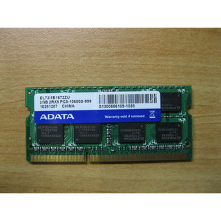 Memória SODIMM 2GB DDR3 1333Mhz Adata