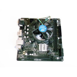 Motherboard Asrock H410M-HVS 1200 + CPU Intel Pentium GOLD G6400 + Cooler Original