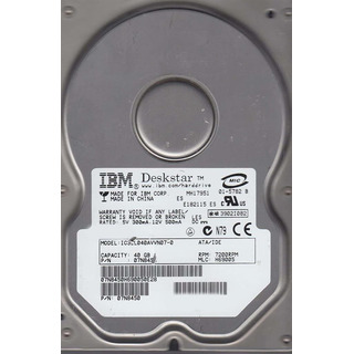 Disco Rígido IBM 40GB IDE PATA 3.5''