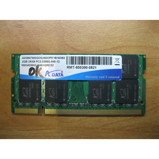Memória Adata 2GB DDR2 667Mhz