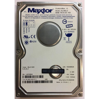 Disco Rígido Maxtor 80GB IDE PATA 3.5''