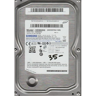 Disco Rígido Samsung 500GB SATA 3.5'' 5400rpm