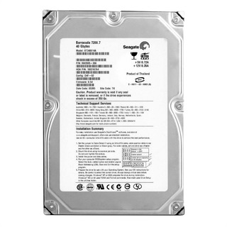 Disco Rígido Seagate 40GB IDE PATA 3.5''