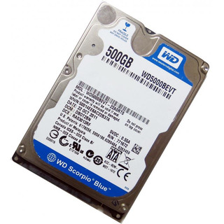 Disco Rígido Western Digital 500GB SATA 2.5'' 8MB 5400rpm