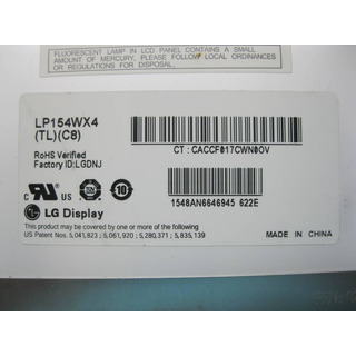 Ecrã LCD 15.4'' Brilhante 30 Pin (LP154WX4(TL)(C8)