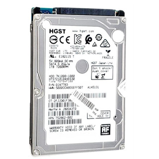 Disco Rígido HGST 1TB SATA 2.5'' 7200rpm