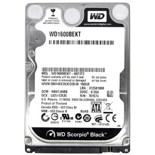 Disco Rigido Western Digital 160GB SATA 2.5'' 5400rpm