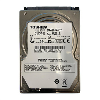 Disco Rigido Tosbiba 250GB SATA 2.5'' 5400rpm