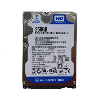 Disco Rígido Western Digital 250GB SATA 2.5'' 5400rpm