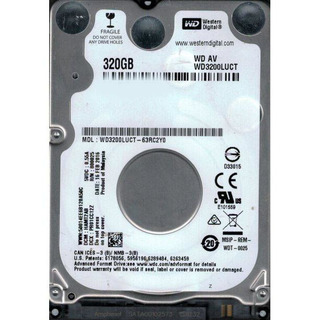 Disco Rigido Toshiba 320GB SATA 2.5'' 5400rpm