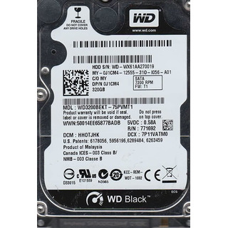 Disco Rigido Western Digital SATA 2.5 320GB 7200rpm