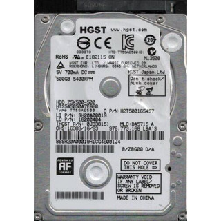 Disco Rígido HGST 500GB SATA 2.5'' 5400rpm