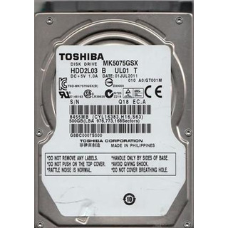 Disco Rigido Toshiba 500GB SATA 2.5'' 5400rpm