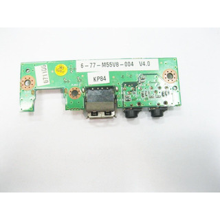 Placa Audio+USB para Positivo Mobile V25 (6-22-M55V8-004)