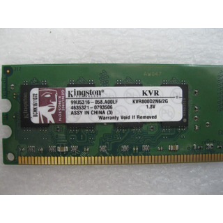 Memória 2GB 800Mhz DDR2 Kingston
