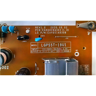 Fonte Alimentação TV LG 55UP75006LF (EAX68284302)