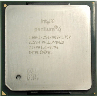 Processador Intel Pentium 4 1.60Ghz 256/ 400 478