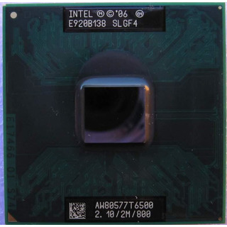 Processador Intel Core 2 Duo T6500 2MB Cache 2.10Ghz 800Mhz