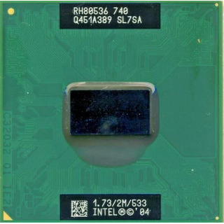 Processador Intel Pentium M 740 2M Cache, 1.73 GHz, 533 MHz FSB