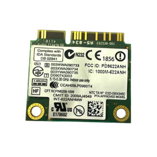 Placa Mini PCIe WiFi Wilreless Intel 622ANHMW 300Mbps