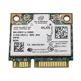 Placa Dual Band Mini PCI-e Wireless + Bluetooth (7260HMW)