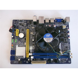Motherboard Foxconn H61MXL 1155 + CPU Intel I3 2120 + Cooler Original
