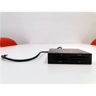 Leitor Cartões 2.5'' Interno com frontal Preto USB 2.0