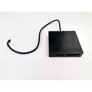 Leitor Cartões 2.5'' Interno com frontal Preto USB 2.0