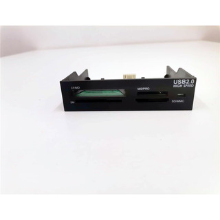Leitor Cartões 2.5'' Interno com frontal Preto USB 2.0