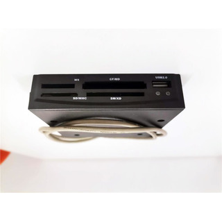 Leitor Cartões 2.5'' Interno com frontal Preto USB 2.0