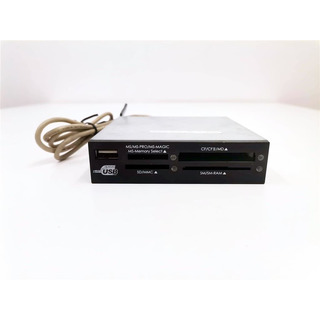 Leitor Cartões 2.5'' Interno com frontal Preto USB 2.0