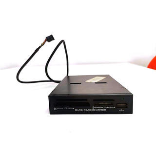 Leitor Cartões 2.5'' Interno com frontal Preto USB 2.0