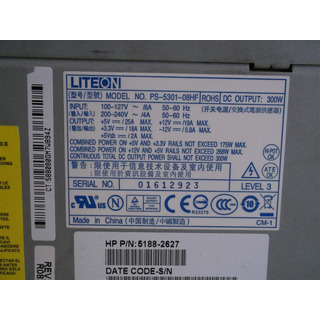 Fonte Alimentação Lite-On 300W Dell Inspiron 570MT (PS-5301-08HF)