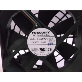 Ventoinha Foxconn 92x92x25mm Preta (PVA092G12H)