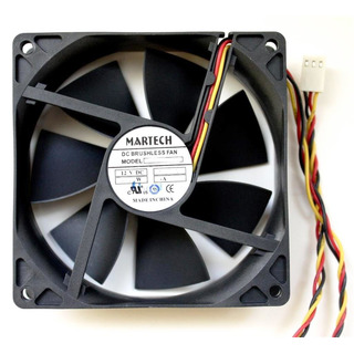 Ventoinha MARTECH 80x80x25mm Preta (DF0802512SEMN)