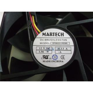 Ventoinha MARTECH 80x80x25mm Preta (DF0802512SEMN)