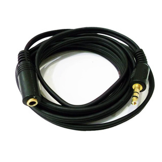 Cabo Extensão Audio Jack 3.5M/ Jack 3.5F 2 Metros