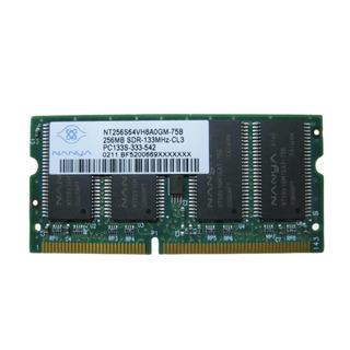 Memória Nanya 256Mb SODIMM 133Mhz