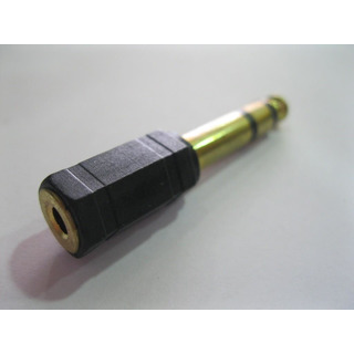 ADAPTADOR Jack  3.5mm Fêmea > 6.3mm Macho