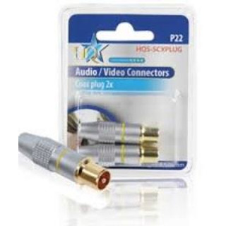 Conector de Antena blindados banhados  (pack2)