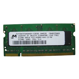 Memória Micron DDR2 512MB PC2-4200S 533MHZ