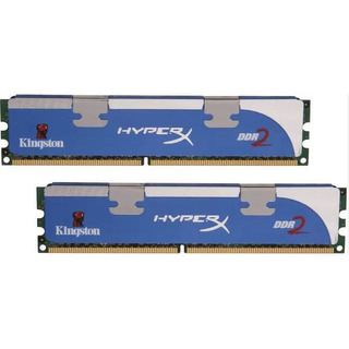 KIT 2x Memórias 2GB DDR2 Kingston HyperX (KHX8500D2K4/ 4G)