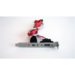 Painel Traseiro 1x Porta SATA + 1x Mini FireWire 4 Pinos