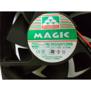 Ventoinha 12V 0.15A 80x80x25mm (MGA8012MS)